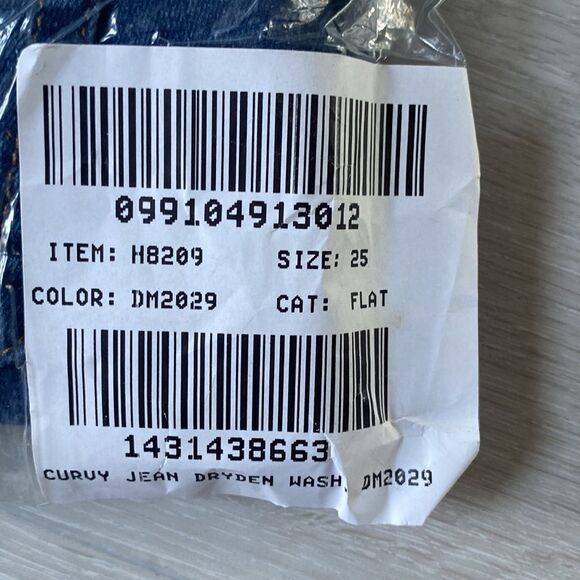 JCrew Curvy toothpick jean in Dryden wash‎ Size 25 NWT IN PACKAGING - Picture 5 of 7